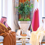 وزير الدفاع يبحث مع أمير قطر العلاقات والمستجدات الإقليمية