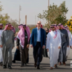 وزير الرياضة والأمير ويليام في جولة بمشروع المسار الرياضي