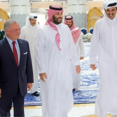 لقاء ثلاثي في جدة: ولي العهد وملك الأردن وأمير قطر