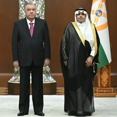 الشمراني يقدم أوراق اعتماده: سفير المملكة لدى طاجيكستان