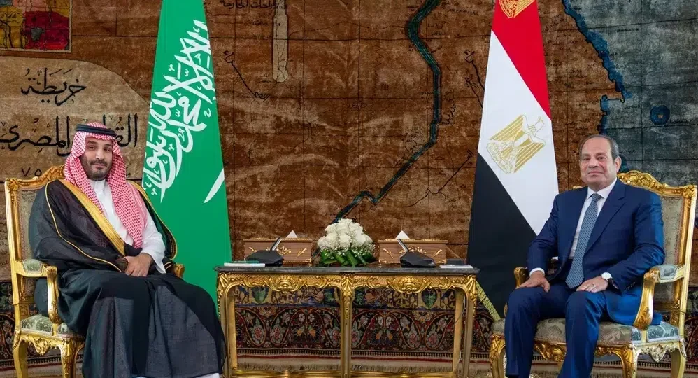 تفاصيل لقاء ولي العهد والرئيس المصري في القاهرة اليوم