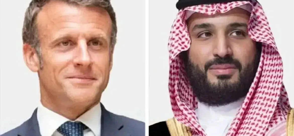 مباحثات ولي العهد والرئيس الفرنسي لتعزيز أمن المنطقة