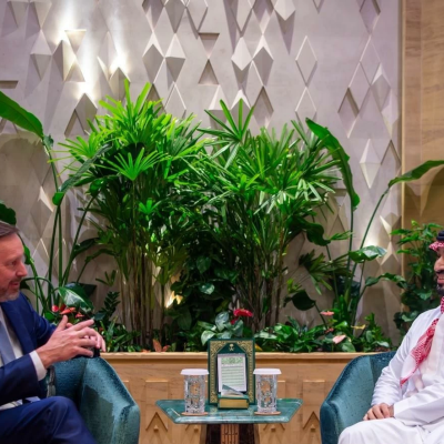 ولي العهد يبحث العلاقات مع وفد مجلس الشيوخ الأمريكي