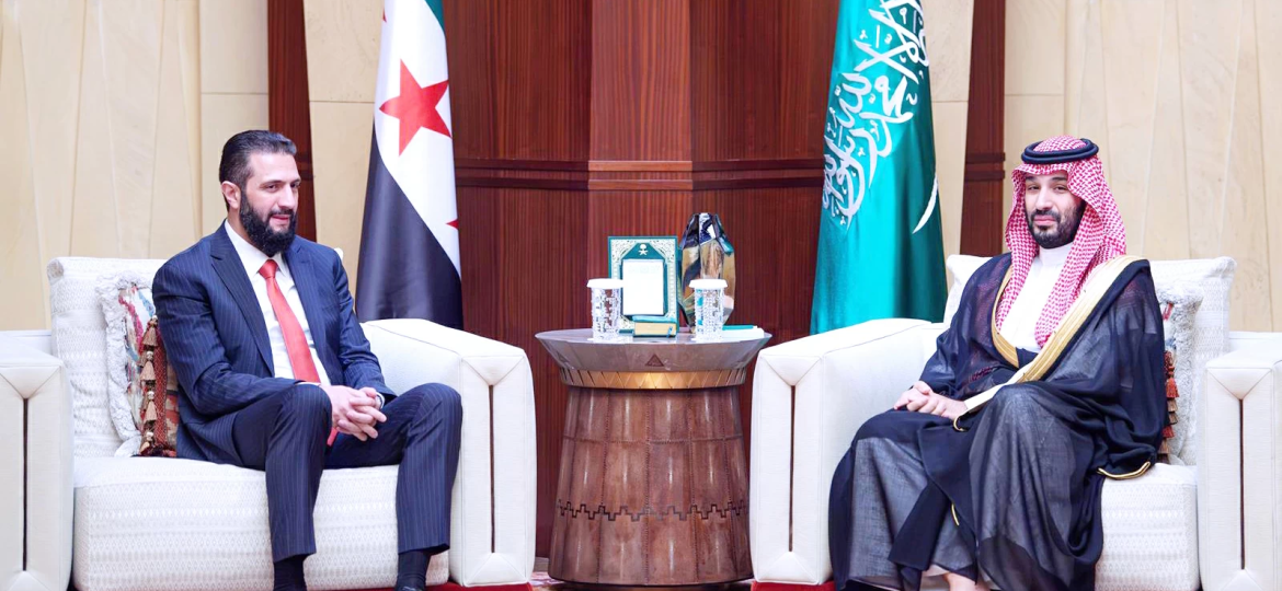 لقاء ولي العهد والرئيس السوري لبحث مستجدات المنطقة
